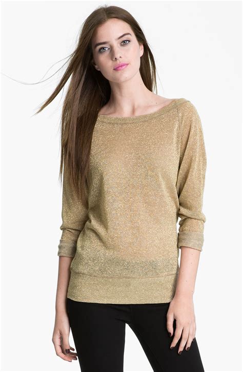 metallic sweater women